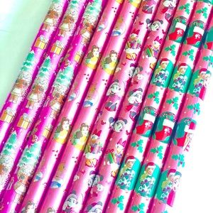LOL SURPRISE BARBIE DISNEY PRINCESSES CHRISTMAS WRAPPING PAPER BUNDLE